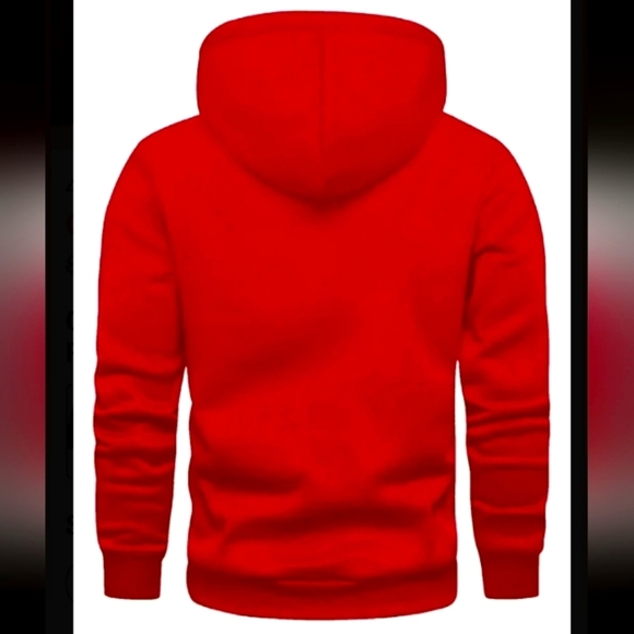 NEW Men's Red Hoodie Sweater - Picture 2 of 3